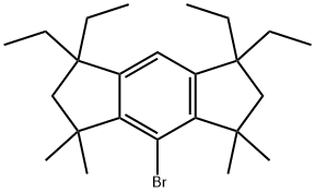 4-BroMo-1,1,7,7-tetraethyl-1,2,3,5,6,7-hexahydro-3,3,5,5-tetraMethyl-s-indacene Struktur