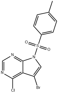 5-broMo-4-chloro-7-tosyl-7H-pyrrolo[2,3-d]pyriMidine Struktur