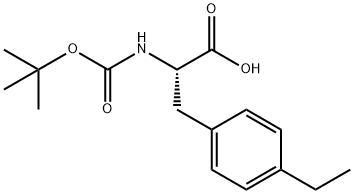 Boc-(S)-2-aMino-3-(4-ethylphenyl)propanoic acid Struktur