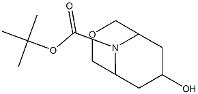 endo-9-Boc-7-hydroxy-3-oxa-9-azabicyclo[3.3.1]nonane Struktur