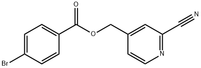 (2-Cyanopyridin-4-yl)Methyl 4-broMobenzoate Struktur