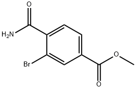 Methyl 3-broMo-4-carbaMoylbenzoate Struktur