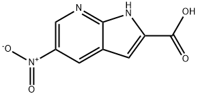 5-Nitro-7-azaindole-2-carboxylic acid Struktur