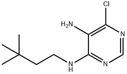 6-Chloro-N4-(3,3-diMethyl-butyl)-pyriMidine-4,5-diaMine Struktur