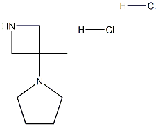 1-(3-Methyl-3-azetidinyl)-pyrrolidine 2HCl Struktur