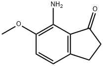 7-AMino-6-Methoxy-2,3-dihydro-1H-inden-1-one Struktur