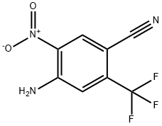 4-AMino-5-nitro-2-(trifluoroMethyl)benzonitrile, 1155800-54-6, 結(jié)構(gòu)式