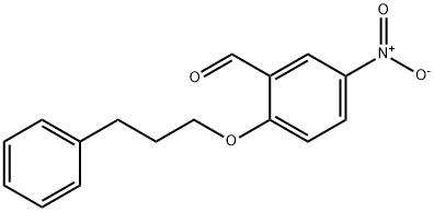 5-Nitro-2-(3-phenylpropoxy)benzaldehyde Struktur