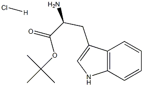 (S)-tert-butyl 2-aMino-3-(1H-indol-3-yl)propanoate hydrochloride Struktur