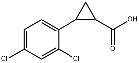 2-(2,4-dichlorophenyl)cyclopropanecarboxylic acid Struktur