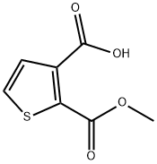 2-(Methoxycarbonyl)thiophene-3-carboxylic acid Struktur