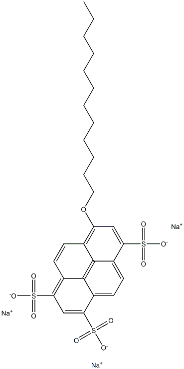 8-DODECYLOXYPYRENE-1 3 6-TRISULFONIC Struktur