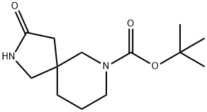 tert-Butyl 3-oxo-2,7-diazaspiro[4.5]decane-7-carboxylate Struktur