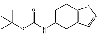 (4,5,6,7-Tetrahydro-1H-indazol-5-yl)-carbaMic acid tert-butyl ester Struktur