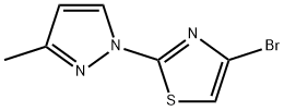 4-Bromo-2-(3-methyl-1H-pyrazol-1-yl)thiazole Struktur