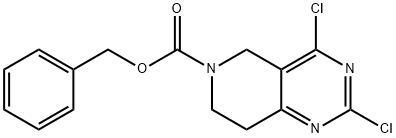 Benzyl 2,4-dichloro-7,8-dihydropyrido[4,3-d]pyriMidine-6(5H)-carboxylate Struktur