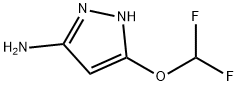 1H-Pyrazol-3-aMine, 5-(difluoroMethoxy)- Struktur