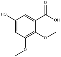 5-Hydroxy-2,3-diMethoxybenzoic acid Struktur