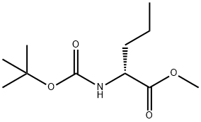 D-Norvaline, N-[(1,1-diMethylethoxy)carbonyl]-, Methyl ester Struktur