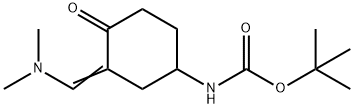 (3-DiMethylaMinoMethylene-4-oxo-cyclohexyl)-carbaMic acid tert-butyl ester Struktur