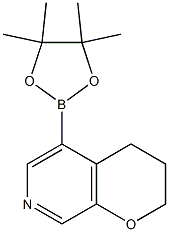 3,4-DIHYDRO-5-(4,4,5,5-TETRAMETHYL-1,3,2-DIOXABOROLAN-2-YL)-2H-PYRANO[2,3-C]PYRIDINE Struktur