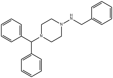 4-Benzhydryl-N-benzylpiperazin-1-aMine Struktur