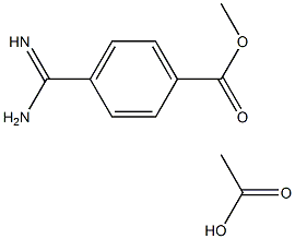 Methyl 4-carbaMiMidoylbenzoate acetate Struktur