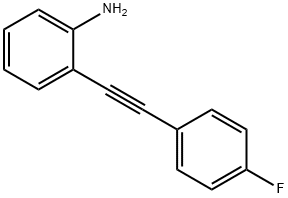 2-((4-fluorophenyl)ethynyl)benzeneaMine Struktur