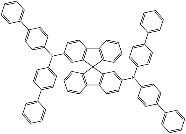 2,2'-Spiro-DBP , 2,2'-Bis[N,N-bis(biphenyl-4-yl)aMino]9,9-spir Struktur