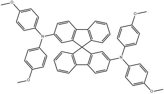 2,2'-MeO-Spiro-TPD, 2,2'-Bis[N,N-bis(4-Methoxy-phenyl)aMino] Struktur