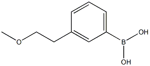 (3-(2-Methoxyethyl)phenyl)boronic acid Struktur