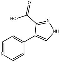 4-(Pyridin-4-yl)-1H-pyrazole-3-carboxylic acid Struktur