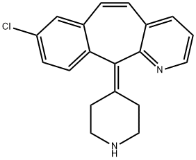 8-Chloro-11-(piperidin-4-ylidene)-11H-benzo[5,6]cyclohepta[1,2-b]pyridine Struktur