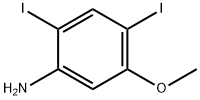 2,4-diiodo-5-Methoxyaniline Struktur