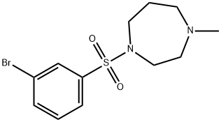 1-[(3-Bromobenzene)sulfonyl]-4-methylhomopiperazine Struktur