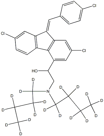 dl-Benflumelol-d18 Struktur