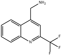 (2-(Trifluoromethyl)quinolin-4-yl)methanamine Struktur