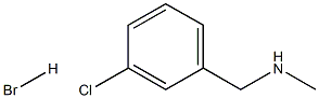 (3-Chlorophenyl)-N-methylmethanamine hydrobromide Struktur