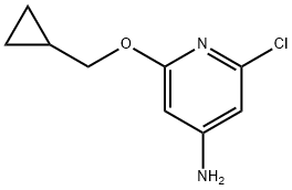 2-chloro-6-(cyclopropylmethoxy)pyridin-4-amine Struktur