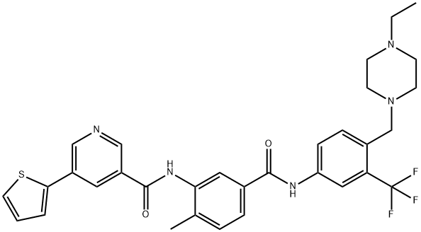 BenzaMide, N-[4-[(4-ethyl-1-piperazinyl)Methyl]-3-(trifluoroMethyl)phenyl]-4-Methyl-3-[[[5-(2-thienyl)-3-pyridinyl]carbonyl]aMino]-