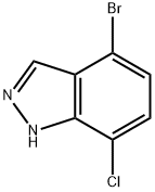 4-BroMo-7-chloro-1H-indazole Struktur