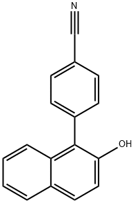 4-(2-Hydroxynaphthalen-1-yl)benzonitrile Struktur