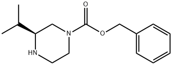 (S)-1-Cbz-3-isopropyl-piperazine Struktur