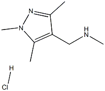 1H-Pyrazole-4-methanamine, N,1,3,5-tetramethyl-, hydrochloride (1:1) Struktur