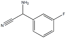 2-aMino-2-(3-fluorophenyl)acetonitrile Struktur