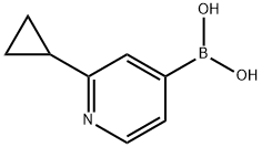 (2-cyclopropylpyridin-3-yl)boronic acid Struktur