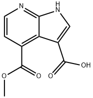 4-Methoxycarbonyl-7-azaindole-3-carboxylic acid Struktur