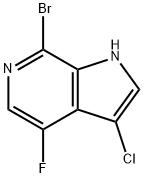 7-BroMo-3-chloro-4-fluoro-6-azaindole Struktur