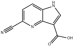 5-Cyano-4-azaindole-3-carboxylic acid Struktur