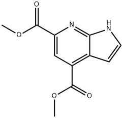 7-Azaindole-4,6-dicarboxylic acid diMethyl ester Struktur